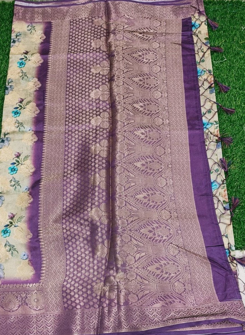 Semi Kanchi 04 Digital Silk Saree